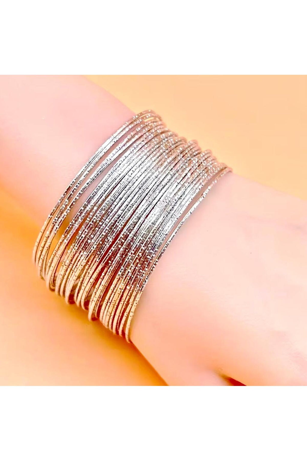 24pcs Plain Bangles-Rose Gold