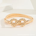 Gold Big knot Skinny Stretch Belt