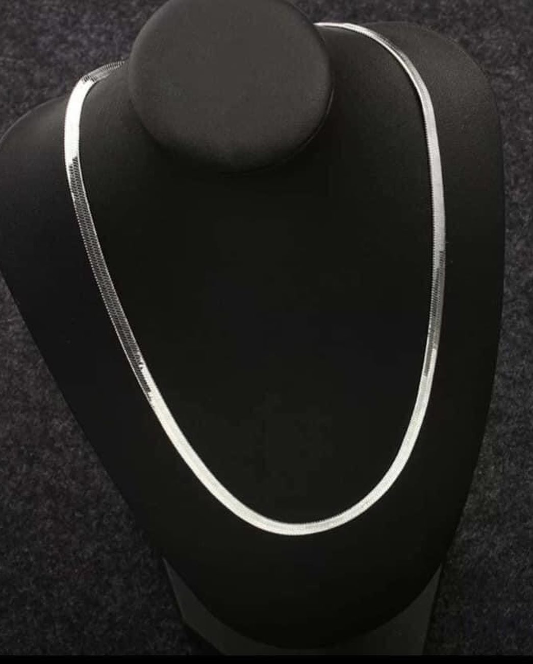 4mm Silver Flat Blade Chain | Clavicle Necklace | Short Snake Chain | Silver Her