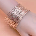 24pcs Plain Bangles-Rose Gold