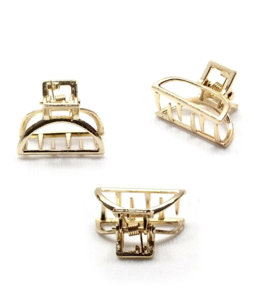 4x Mini Hair Claw Clips Butterfly Clamp Metal Barrettes Hairpin Small Clips