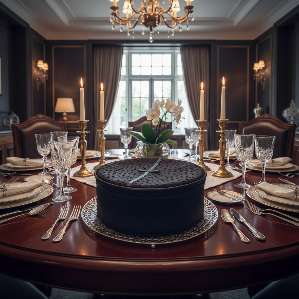 Black Bread Basket - Elegant Table Setting