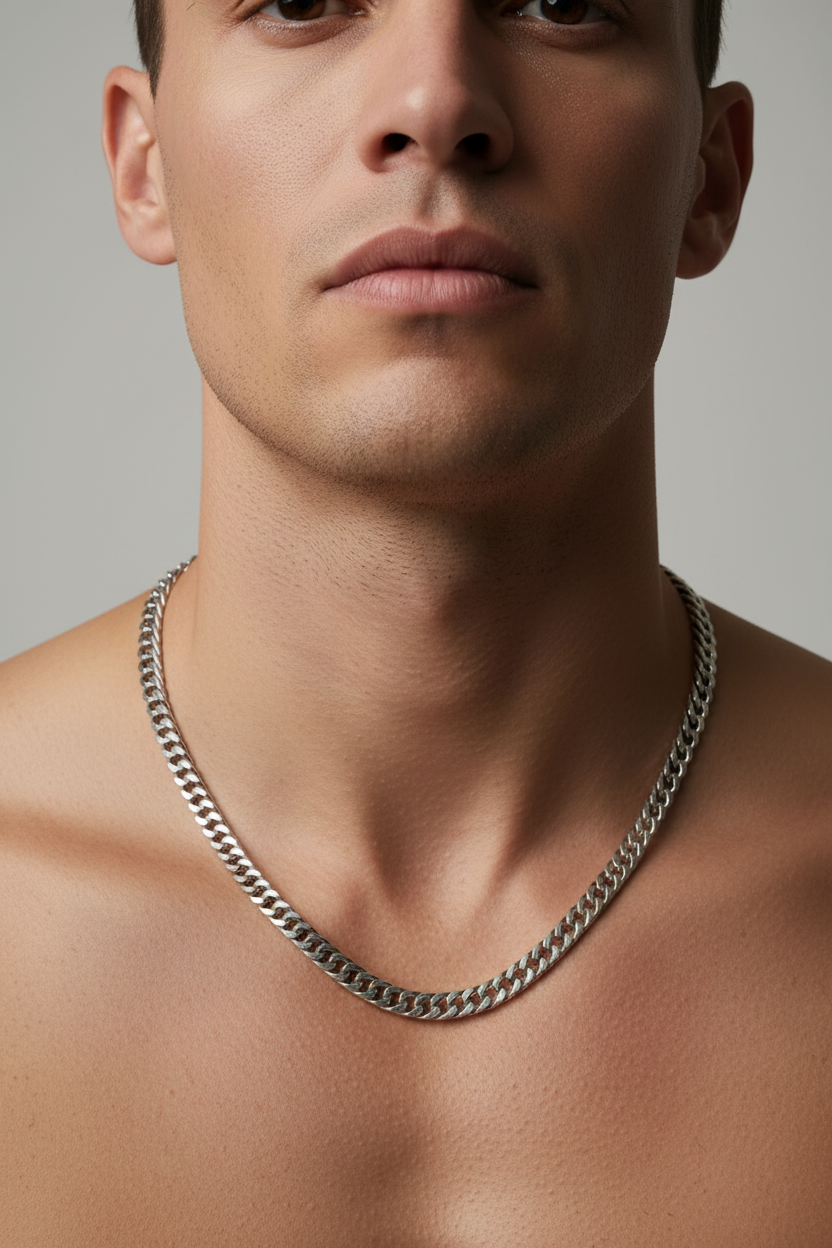 Cuban Link Chain on Model