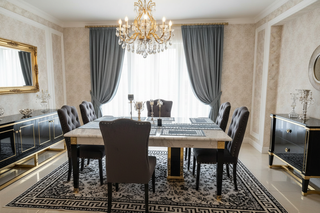 Elegant dining room with luxury decor