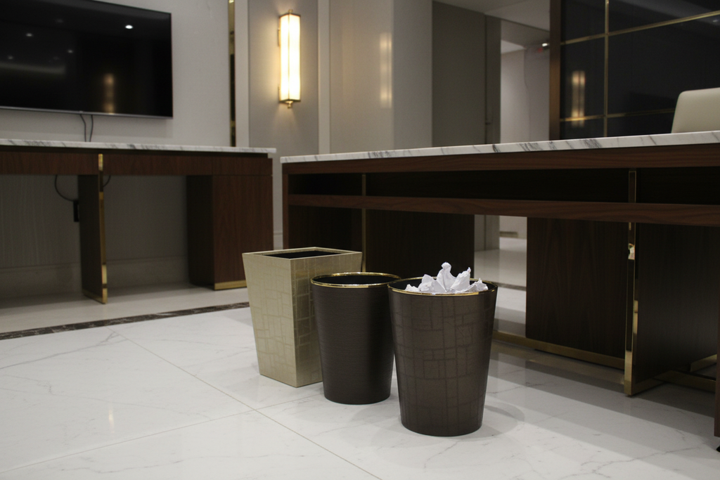 Elegant waste basket collection lifestyle 3