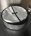 Bread Roti/Tortilla/Naan Warmer Basket, Zip Leather Black/Beige/Brown/Silver