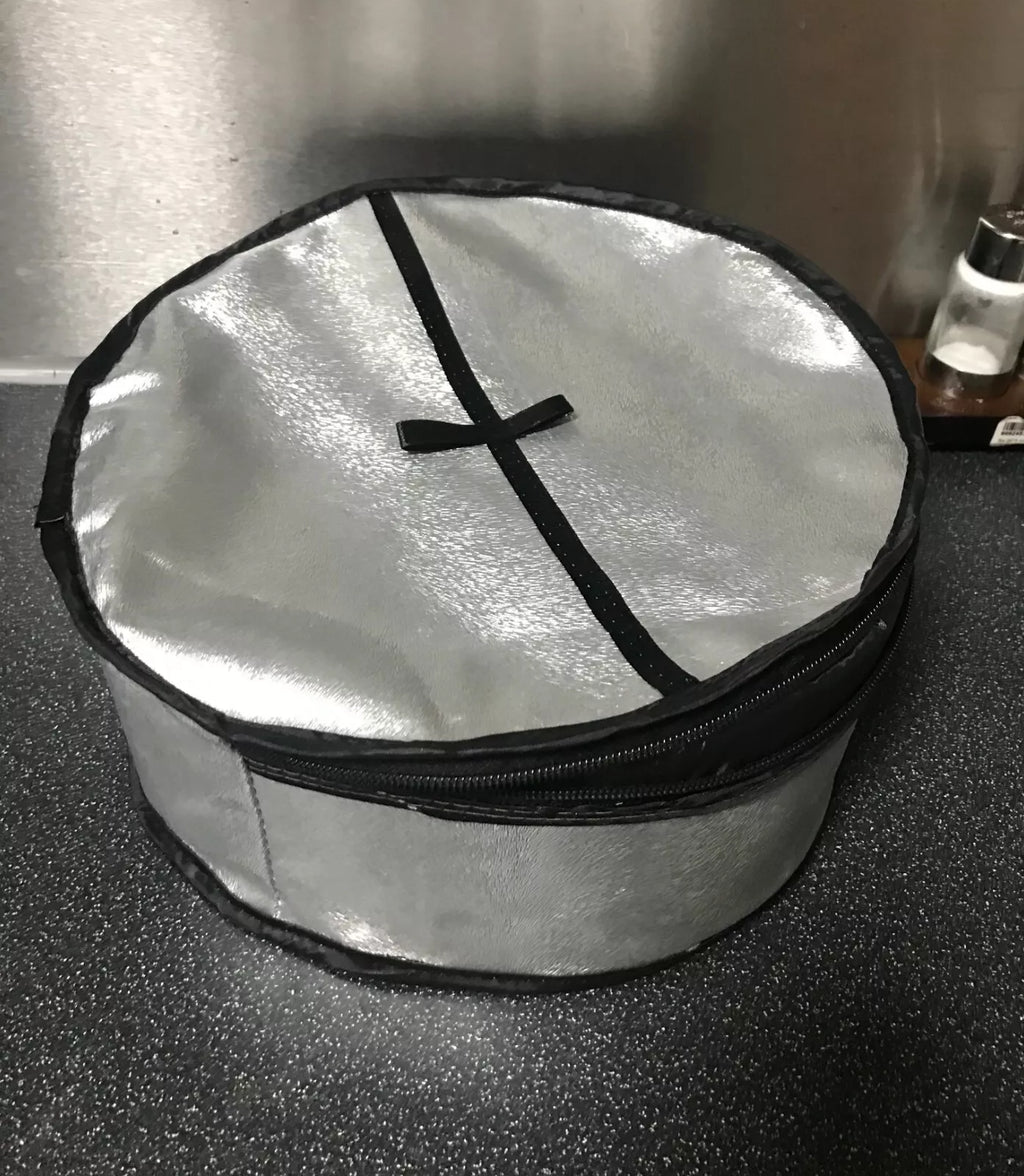 Bread Roti/Tortilla/Naan Warmer Basket, Zip Leather