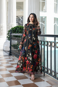 Floral Dress on White Model