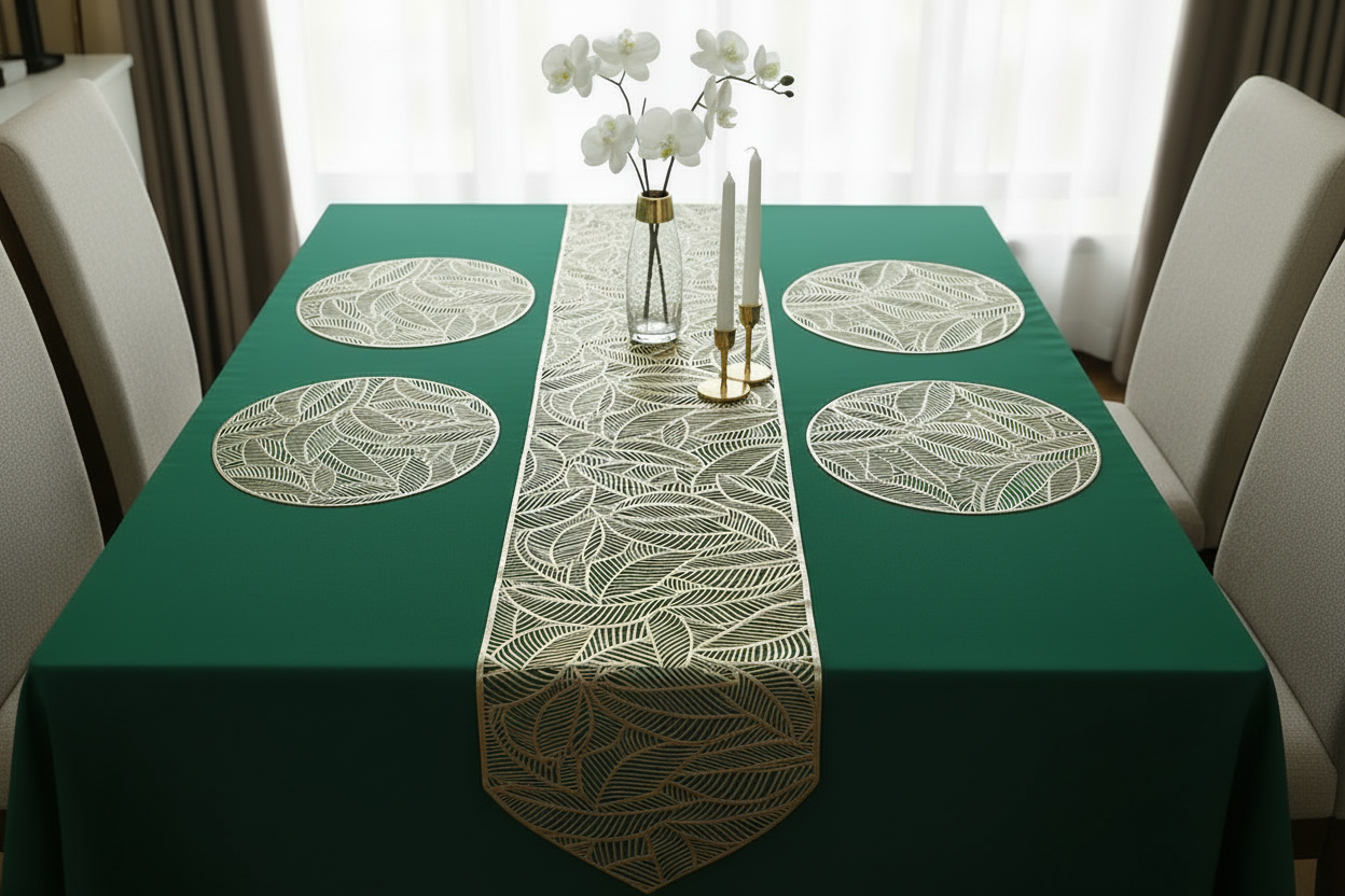 Right Side Angle - Runner Falling Over Table Edge