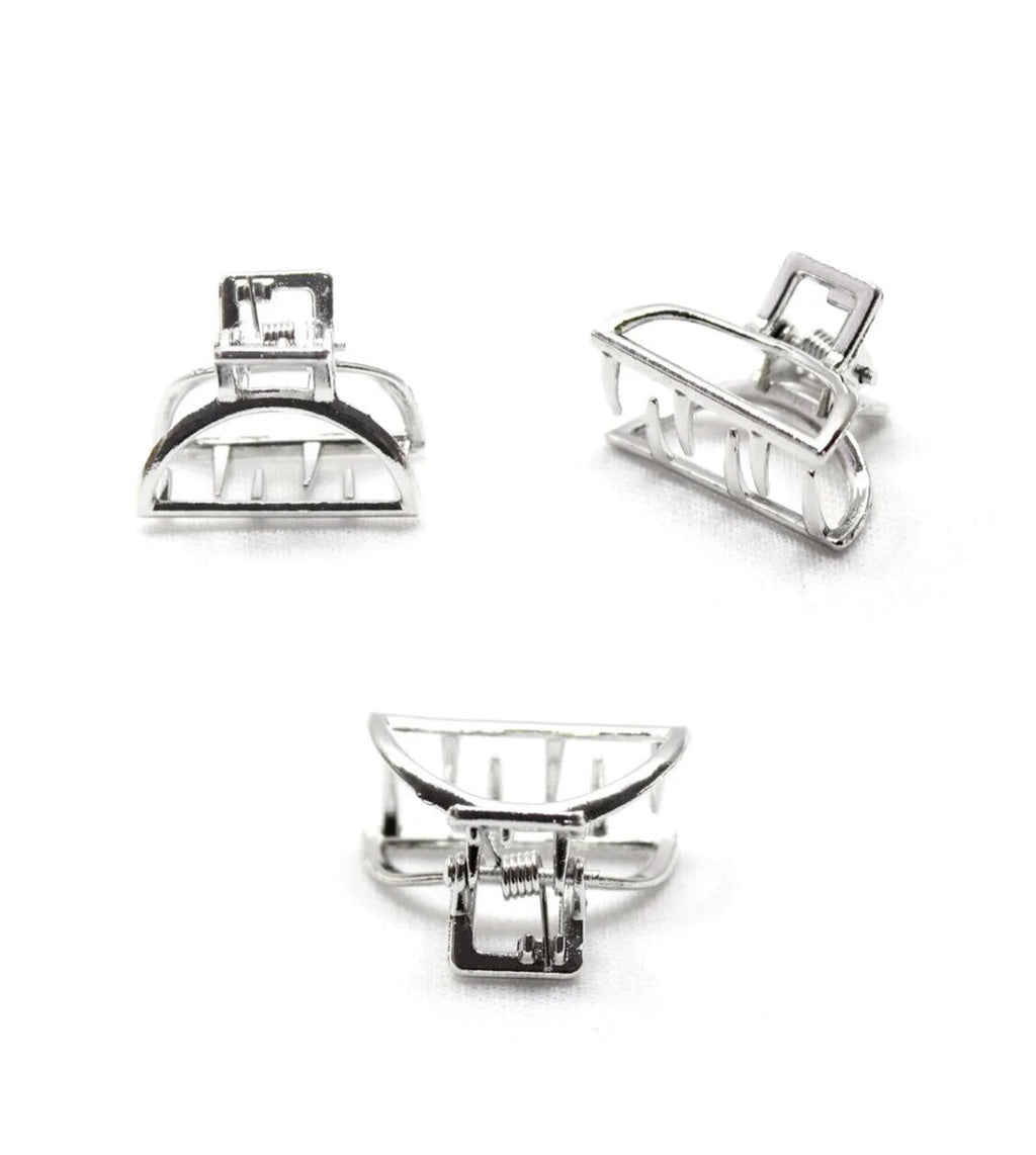 4x Mini Hair Claw Clips Butterfly Clamp Metal Barrettes Hairpin Small Clips