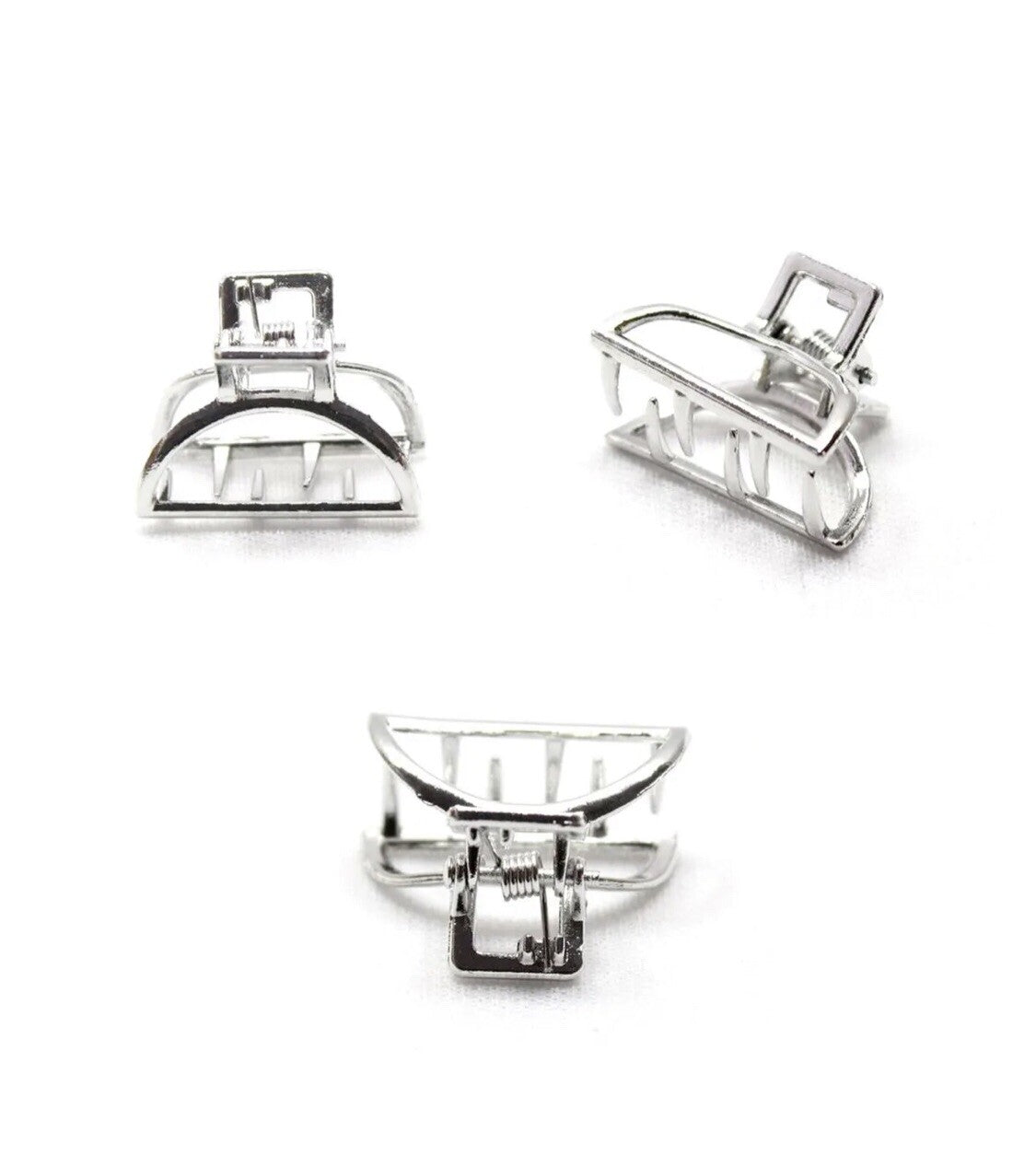 4x Mini Hair Claw Clips Butterfly Clamp Metal Barrettes Hairpin Small Clips