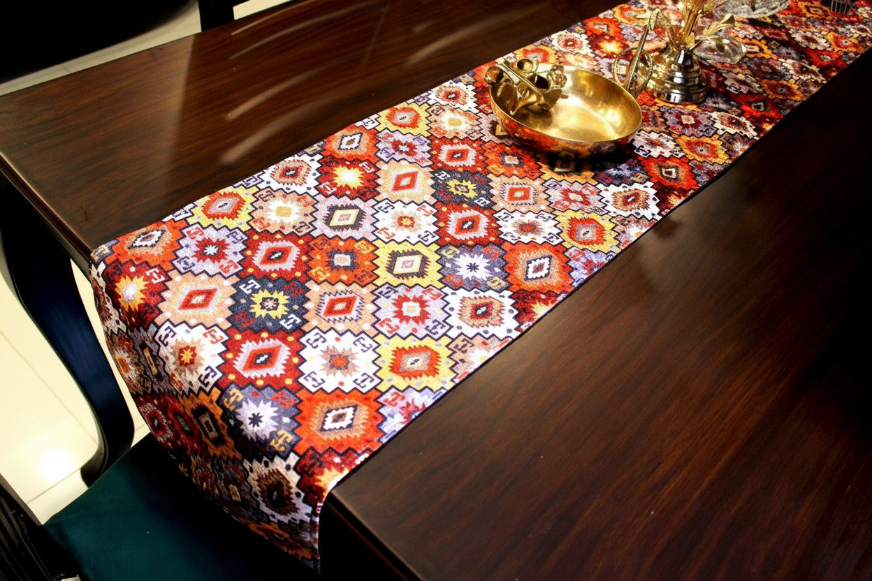 Table runner from alternate angle