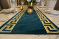 Teal & Gold Runner - Close-Up Detail