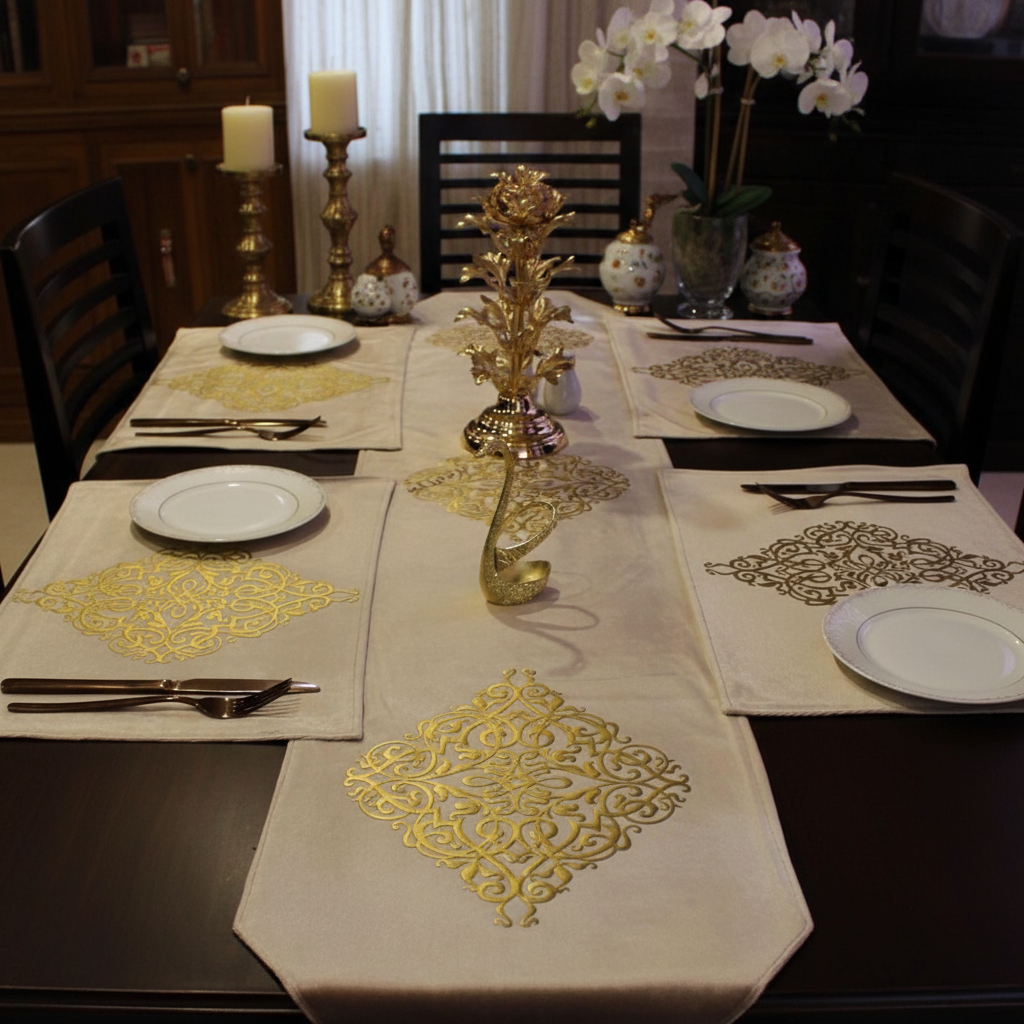 Velvet Table Runner - Luxurious Texture